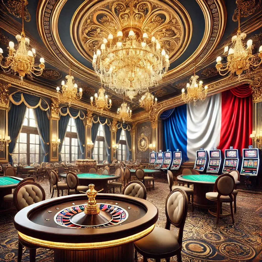 Interface de Gametwist casino avec drapeau français