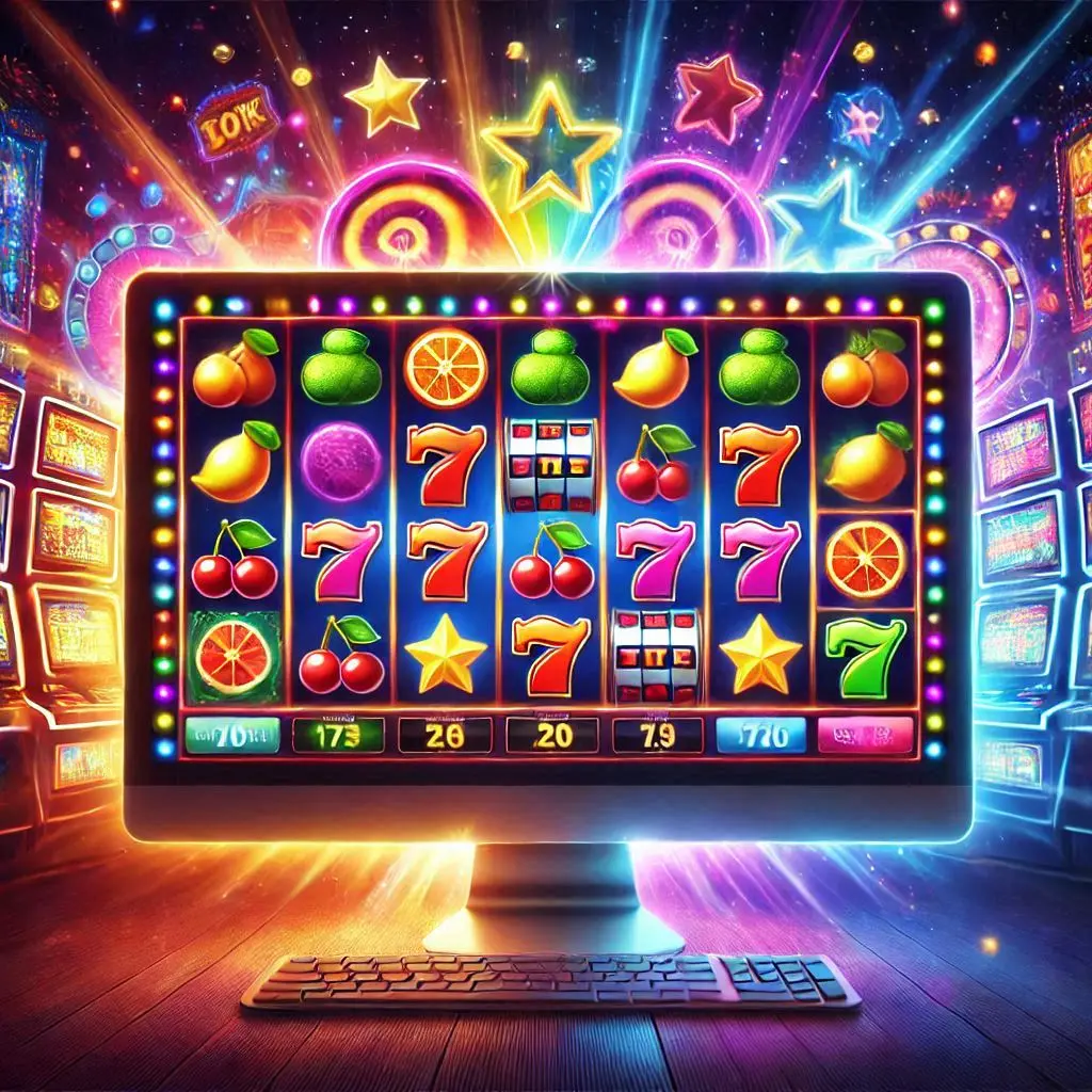 slots sur l'écran du moniteur GAMETWIST CASINO