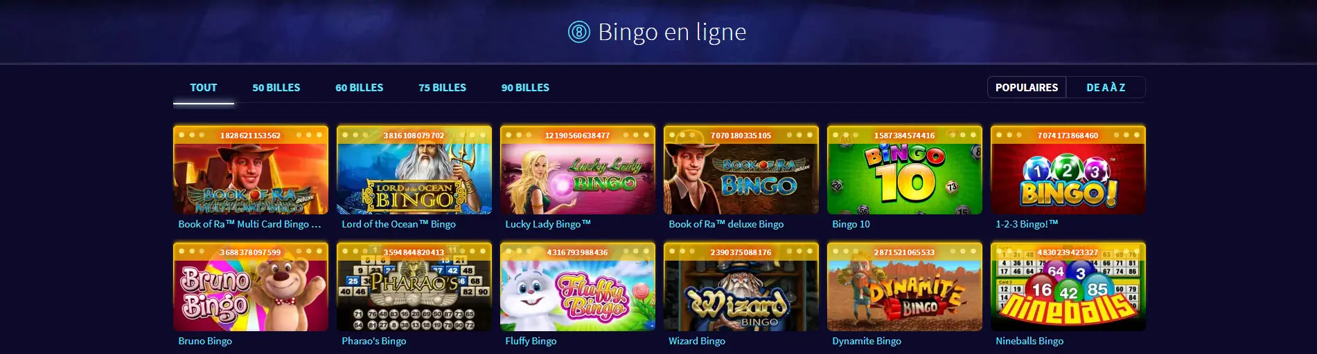 Bingo en line GAMETWIST CASINO